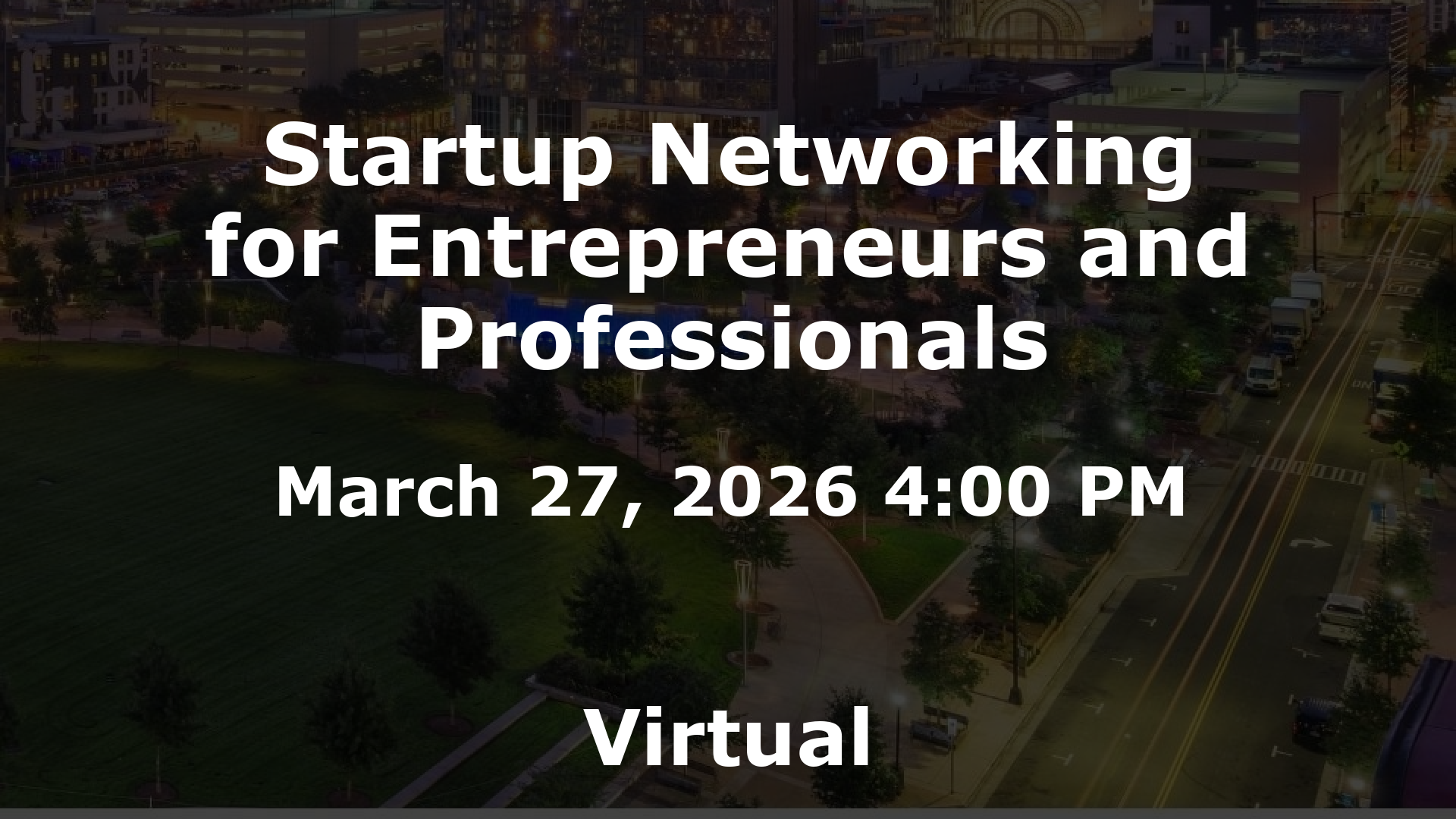 Startup Networking for Entrepreneurs and Professionals event image